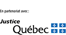 logo en partenariat avec ministère de le justice du Québec